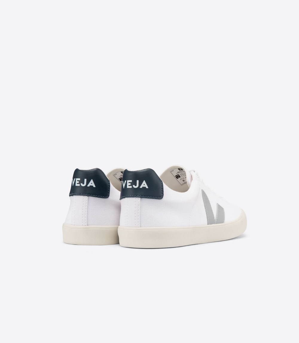 Veja Trainers Mens White - Esplar Se Canvas - MYIF-18065